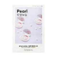 Mặt Nạ Miếng Dưỡng Trắng Chiết Xuất Ngọc Trai Missha Airy Fit Sheet Mask #Pearl