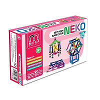 6030S - Bộ xếp hình nam châm thông minh 7 màu Neko (60 thanh, 30 bi) - Thanh ngắn