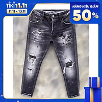 Quần Jean Nam Co Dãn thương hiệu Julido Store, Quần Bò Nam xám mẫu mới 2021 QJ123