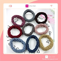 Dây Buộc Tóc Nỉ Co Giãn Nhiều Màu Phong Cách Tinh Tế Đơn Giản FAH-001244 (Giao Màu Ngẫu Nhiên)