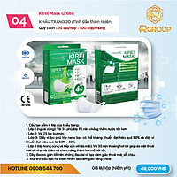 Khẩu trang kháng khuẩn 3D Mask Green - Tinh dầu thiên nhiên - Kirei Mask Doctor K - 10 cái/hộp