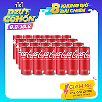 Thùng 24 Lon Nước Giải Khát Coca-Cola vị Nguyên Bản Original 320mlx24