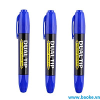 Combo 3 Bút lông dầu 2 đầu MP2918 màu xanh