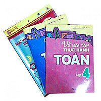 Combo Vở Bài Tập Thực Hành Toán Lớp 4 + Tập Bọc Nilon SGK