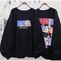 Áo nỉ sweater DORO Form Rộng nam nữ đều mặc được có 4 màu