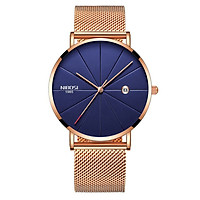 Đồng hồ thời trang công sở nam NIBOSI chính hãng NI2321 (Phụ kiện thời trang) fullbox, chống nước - Mặt kính Mineral, day thép lưới cao cấp không gỉ