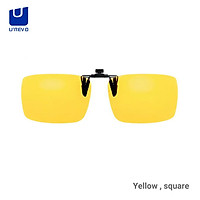 UREVO Polarized Glasses Clips Polarizing Sunglasses Night Vision Goggles TAC Lens Anti-UV Anti-glare 8g Lightweight