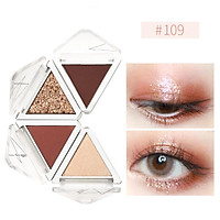 Bảng phấn mắt Chioture Magic Cube 4 màu lì và nhũ tự nhiên lâu trôi