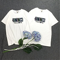Áo thun đôi hiệu ứng phản quang cao cấp chất liệu cotton 100% dành cho cặp đôi, thích hợp đi chơi, hẹn hò, chụp hình cưới C2.47