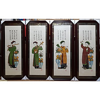 TRANH DÂN GIAN ĐÔNG HỒ-TỐ NỮ - BỘ TỨ QUÝ TỐ NỮ