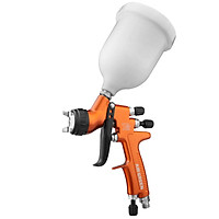 HVLP Gravity Feed Spray Gun 1.3mm Nozzle 600CC Cup Highly Atomized Paint Spray Gun Ultra High Transfer Efficiency Green
