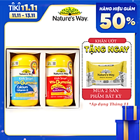 Combo 2 Kẹo Dẻo Cho Bé Nature's Way Kids Smart Vita Gummies Calcium + Vitamin D Và Multi Vitamin for Fussy Eaters