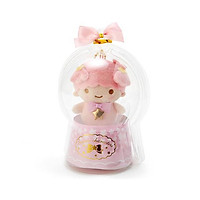 Sanrio Móc khóa búp bê trẻ em trang trí hình cô bé LALA, 2 ngôi sao trong quả cầu thạch anh màu hồng chủ đề Giáng sinh