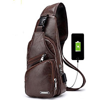 Túi Đeo Chéo Nam, Balo Đeo Chéo Nam FttLeather Thời Trang, Phong Cách Hàn Quốc