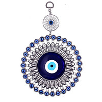 Nordic Hanging Pendant Metal Retro Blue Turkish Eye for Living Room Wall Decoration