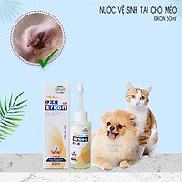 (ERKON - 60ML) Nước vệ sinh tai chó mèo ngăn ngừa viêm tai hiệu quả