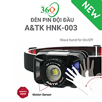 Đèn Pin Đội Đầu A&TK HNK-003, Đèn Pin Đội Đầu Siêu Sáng 5 Chế Độ, Cảm Biến Chuyển Động, Chống Nước