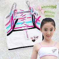Girls Sling Underwear Cotton Cartoon Printed Tube Top For Elementary Middle School Students