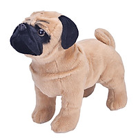 Đồ Chơi Trẻ Em Thú Nhồi Bông Sang Trọng Hình Dáng Chú Chó Pug, Giúp Trẻ Dễ Ngủ 33 X 13 X 27cm