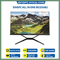 Máy tính All In One SingPC M22i3982( Intel i3-9100, 8GB, SSD 256, 21.5 Full HD IPS, Lan, Wifi, Bluetooth)- Hàng Chính Hãng