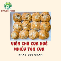 (CHỈ GIAO HCM) 500G VIÊN CHẢ CUA HUẾ ĐẶC BIỆT NHIỀU THỊT CUA