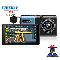 VIETMAP A50 - Camera Hành Trình Ô Tô Trước Sau + Dẫn Đường GPS + Thẻ 32GB