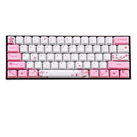 Keycap (mũ phím) PBT dành cho Bàn phím cơ không dây RK61 – Chính hãng Royal Kludge. 61 phím, Hoạ tiết Hoa anh đào, công nghệ in Dye–sub, bền đẹp. OEM Profile.