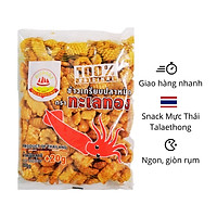 Snack (Bim Bim) Bánh Vị Mực Talaethong Gói 200+20gram Giòn Rụm Và Thơm Hàng Chính Hãng Nhập Khẩu Từ Thái Lan