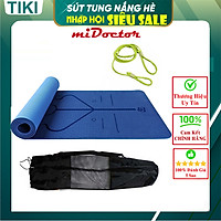 Thảm Tập Yoga Định Tuyến TPE 2 Lớp – Chọn Màu – Chọn Độ Dày + Bao Thảm Tập Yoga + Dây Buộc Thảm Tập Yoga Chính Hãng miDoctor