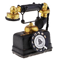 Điện Thoại Cổ Vintage Quay Dây điện Thoại Retro Trang Trí Nhà