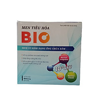 Men tiêu hóa BIO - Bố sung 2 tỷ lợi khuẩn và kẽm - Hỗ trợ cải thiện hệ vi sinh đường ruột, giúp tăng cường tiêu hóa - Hộp 10 ống x 10ml