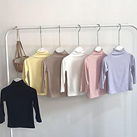 ÁO COTTON GIỮ NHIỆT BÉ TRAI BÉ GÁI CỔ CAO 5 CM
