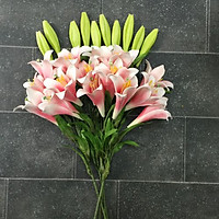 Cành hoa ly giả - hoa giả cao cấp
