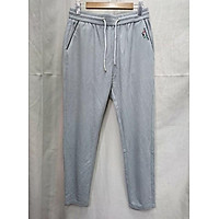 Quần Jogger Nam Nữ đơn giản thêu họa tiết logo gần túi mang phong cách Âu Mỹ chất liệu vải lanh cao cấp co giãn nhẹ dễ phối đồ hợp thời trang HOT TREND (K-8025)