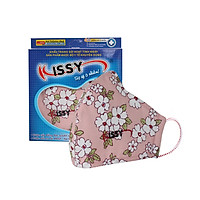 Khẩu trang Kissy nữ size M hoa mẫu đơn chính hãng