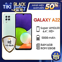Điện thoại Samsung Galaxy A22 (6GB/128GB) - Hàng chính hãng- Đã kích hoạt bảo hành điện tử