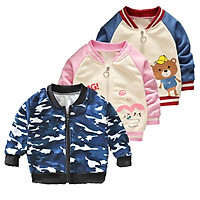 Children's Coat Long-sleeve Baseball Uniform for 0-4 Years Old Kids
