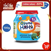 Thịt thỏ xay nhuyễn với bông cải xanh FrutoNyanya 100g