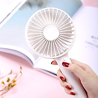 Beijing Tokyo made handheld small fan portable mini mute office dormitory available with base pink JZFP6