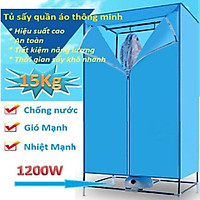 Tủ Sấy Quần Áo 2 Tầng Thông Minh Sấy Khô 360 Độ Thế Hệ Mới Có Điều Khiển Từ Xa - Máy Sấy Quần Áo Dạng Tủ Treo Tiện Dụng - Tủ Sấy Thông Minh Dễ Dàng Gấp Gọn