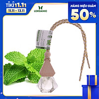 Tinh dầu bạc hà Lorganic treo xe hơi, tủ áo (10ml) / Tinh dầu thiên nhiên nguyên chất/ Hương thơm the mát, sảng khoái/ Giúp phấn chấn tinh thần, thư giãn cơ thể.