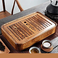Khay Trà để ấm chén Chất Liệu Gỗ Rắn (kích thước: 24x36cm)KG001 màu sắc như hình,kiểu dáng sang trọng , hữu ích và đẳng cấp cho phòng khách mỗi ngôi nh