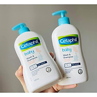 Cetaphil tắm gội hữu cơ Organic - Cetaphil Baby Wash & Shampoo with Organic Calendula 399ml