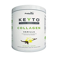 Keto Collagen Protein Powder with MCT Oil – Keto and Paleo Friendly Pure Grass Fed Pasture Raised Hydrolyzed Collagen Peptides – Fits Low Carb Diet and Keto Snacks – KEYTO Vanilla Flavor