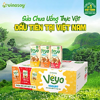 Thùng Sữa chua uống từ thực vật Veyo Yogurt Phiên bản đặc biệt 03 vị ( 180ml x 30 Hộp)