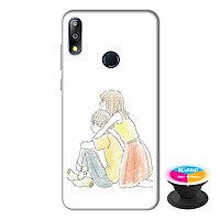Ốp lưng điện thoại Asus Zenfone Max Pro M2 hình Tình Yêu Của Em tặng kèm giá đỡ điện thoại iCase xinh xắn - Hàng chính hãng