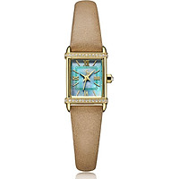 Đồng Hồ Nữ Julius Star Hàn Quốc JS-002B Dây Da - Màu Vàng Kem