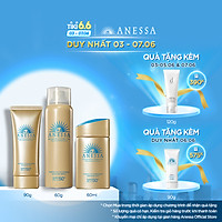 Bộ sản phẩm Kem chống nắng Anessa bảo vệ hoàn hảo cho da mặt và toàn thân (Gold Milk 60ml + Gold Gel 90g + Gold Spray 60g)