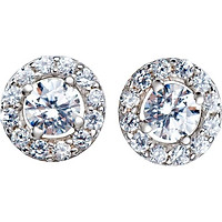 Bông tai bạc đính đá PNJSilver XMXMK000139-BO
