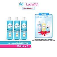 Bộ 3 chai Sữa Tắm Gội Trẻ Em Lactacyd Baby Gentle Care Bảo Vệ Dịu Nhẹ Cho Làn Da Nhạy Cảm 250ml/chai